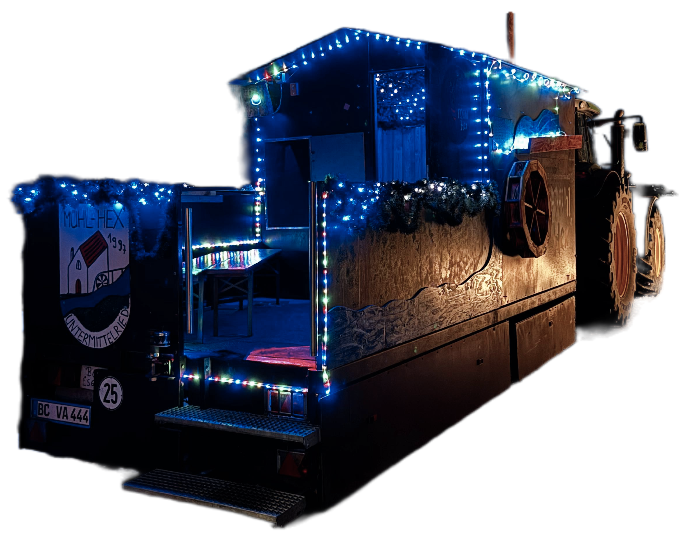 Hexenwagen bei Nacht